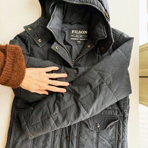 Filson Womens Down Hooded Zip Up With Hood